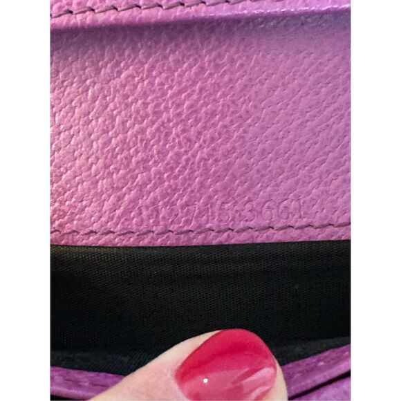 Gucci GG Monogram Long Wallet Tan/Pink - Picture 8 of 8